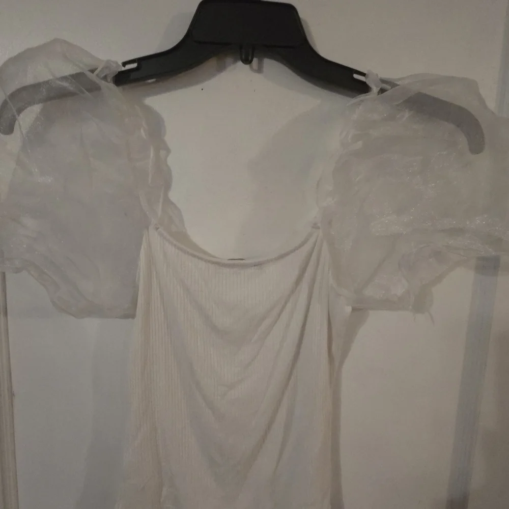 Forever 21 Cream Ribbed Top - Picture 3 of 3
